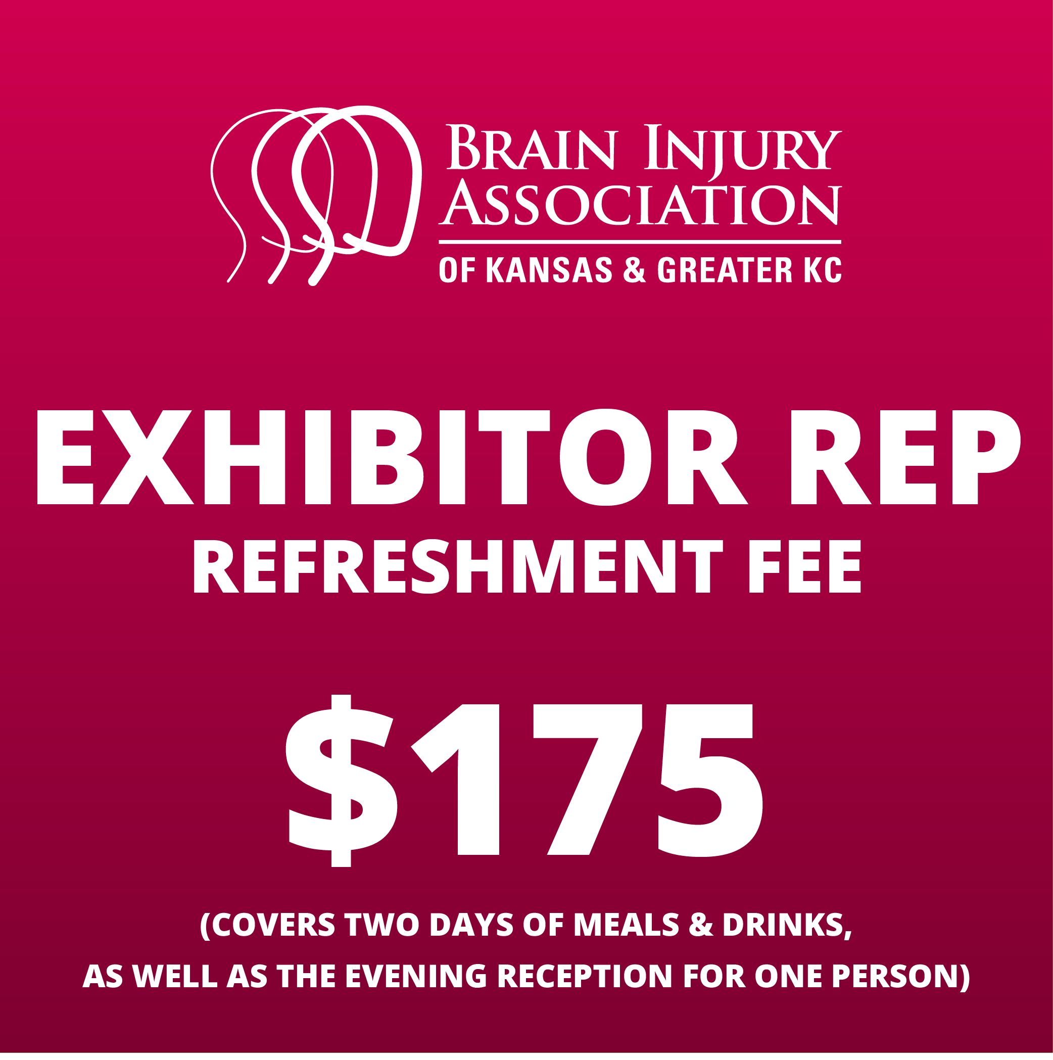 Exhibitor Representative Refreshment Fee
